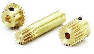 Miniature brass gears